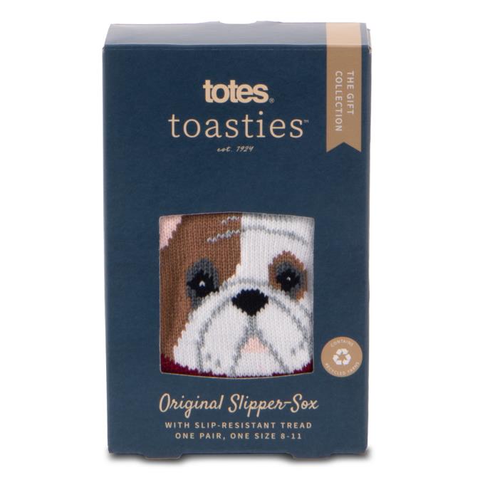 totes toasties® Mens Original Slipper Socks Dog Extra Image 4